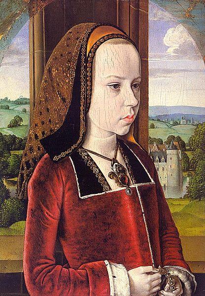 Master of Moulins Portrait of Margaret of Austria oil painting image